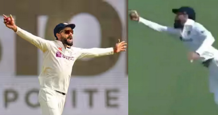 Virat Kohli took a fantastic catch with one hand but everyone was surprised by the outcome